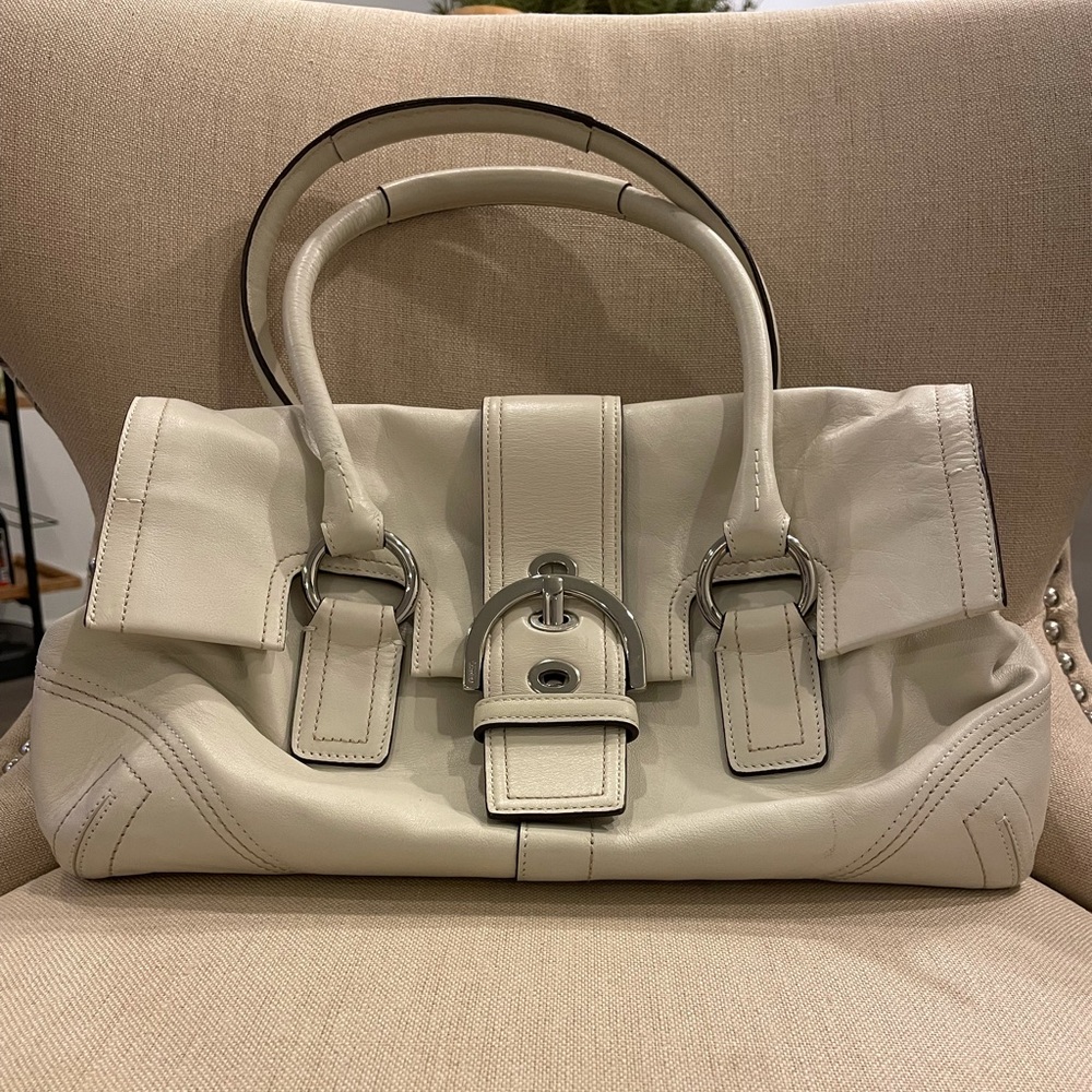 Coach Vintage white tote bag